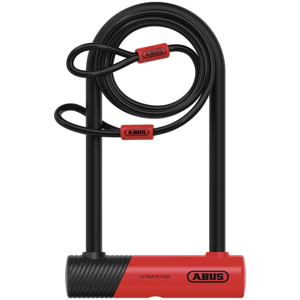 ABUS Ultimate 420K 230mm D Lock & Cable GOLD