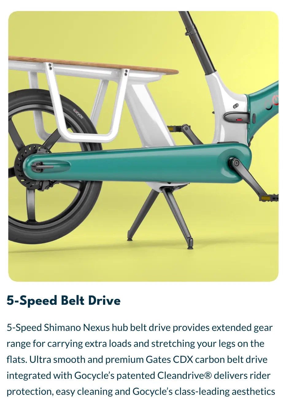 GOCYCLE CX+ FOLDING ECARGO BIKE GoCycle