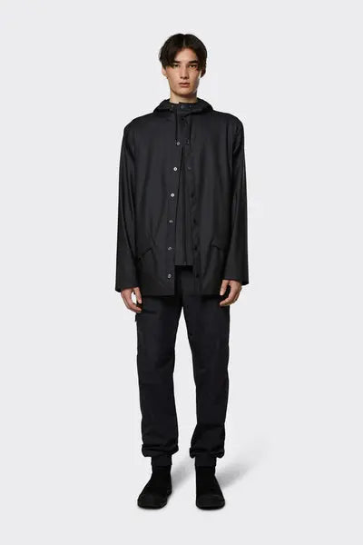 Rains Jacket Raincoat - Black Unisex Rains