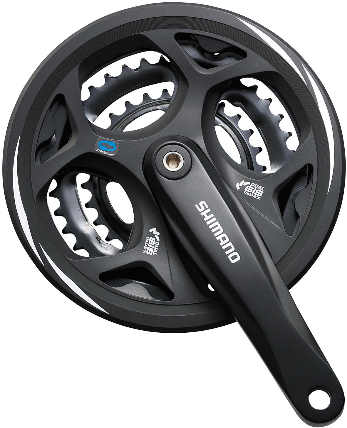 FC-M311 Altus square taper chainset, 42/32/22T, with chainguard, 175 mm