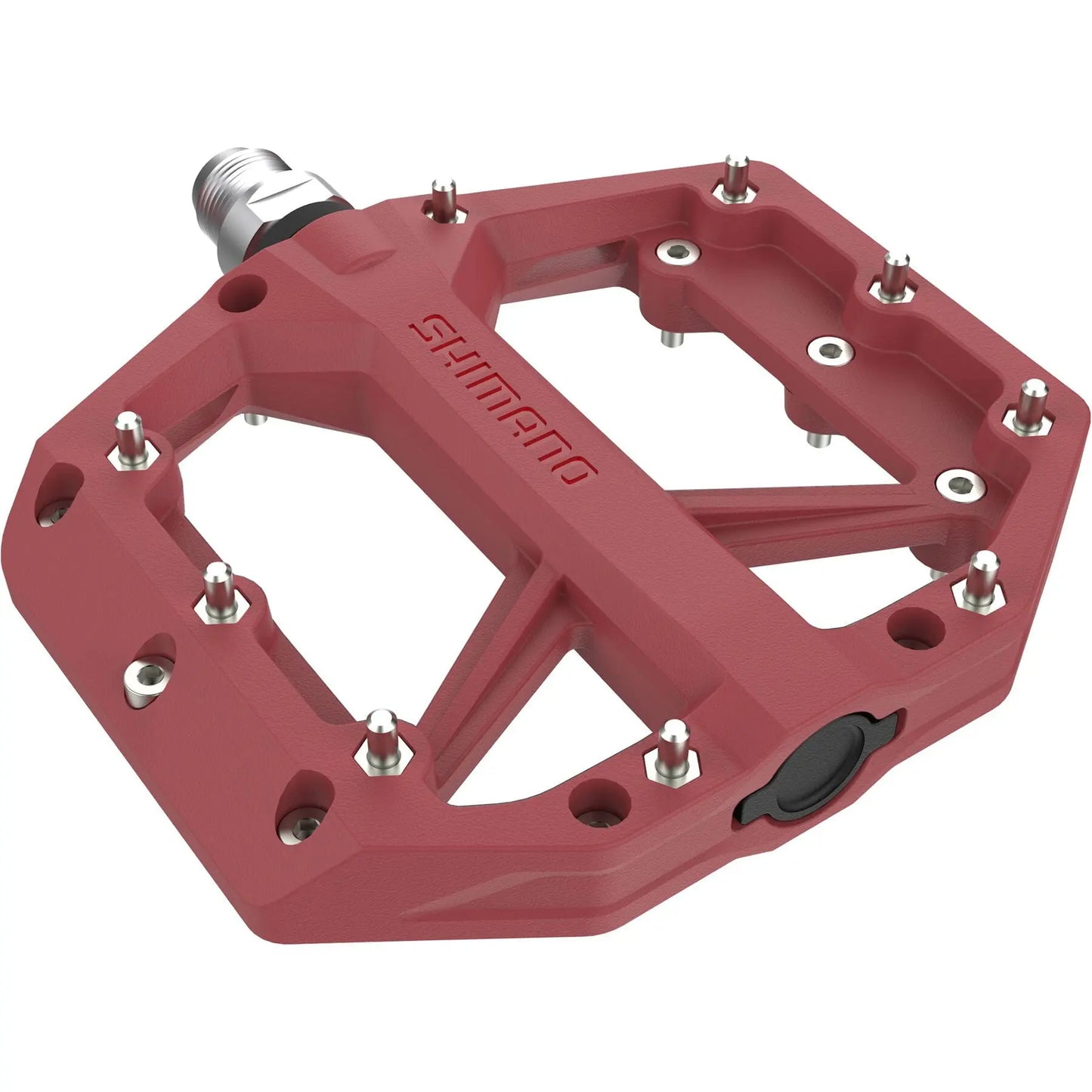 PD-GR400 flat pedals, resin with pins, red Shimano
