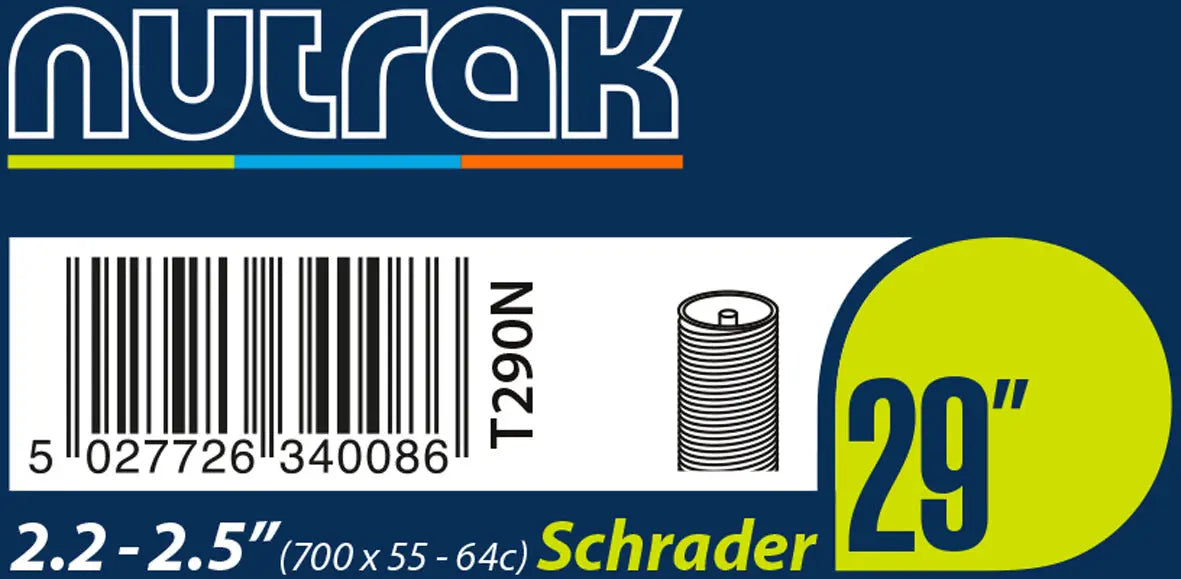 Nutrak  29 X 2.2 - 2.5 inch Schrader inner tube Nutrak
