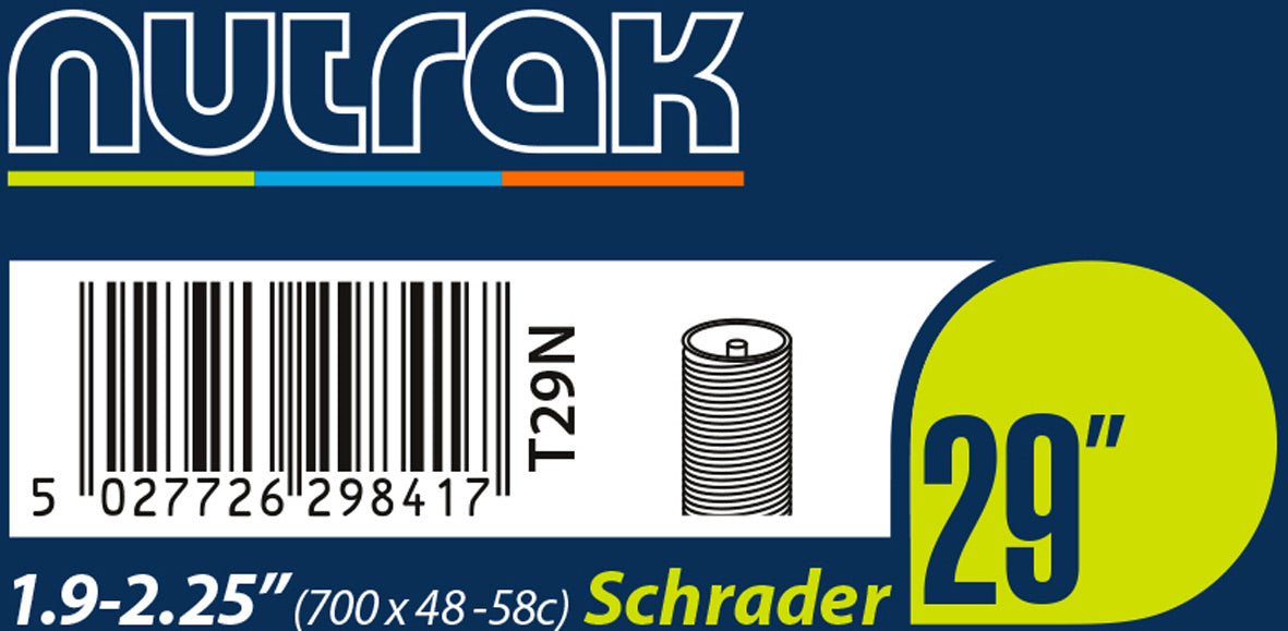 NUTRAK 29 X 1.9 - 2.25 inch Schrader inner tube