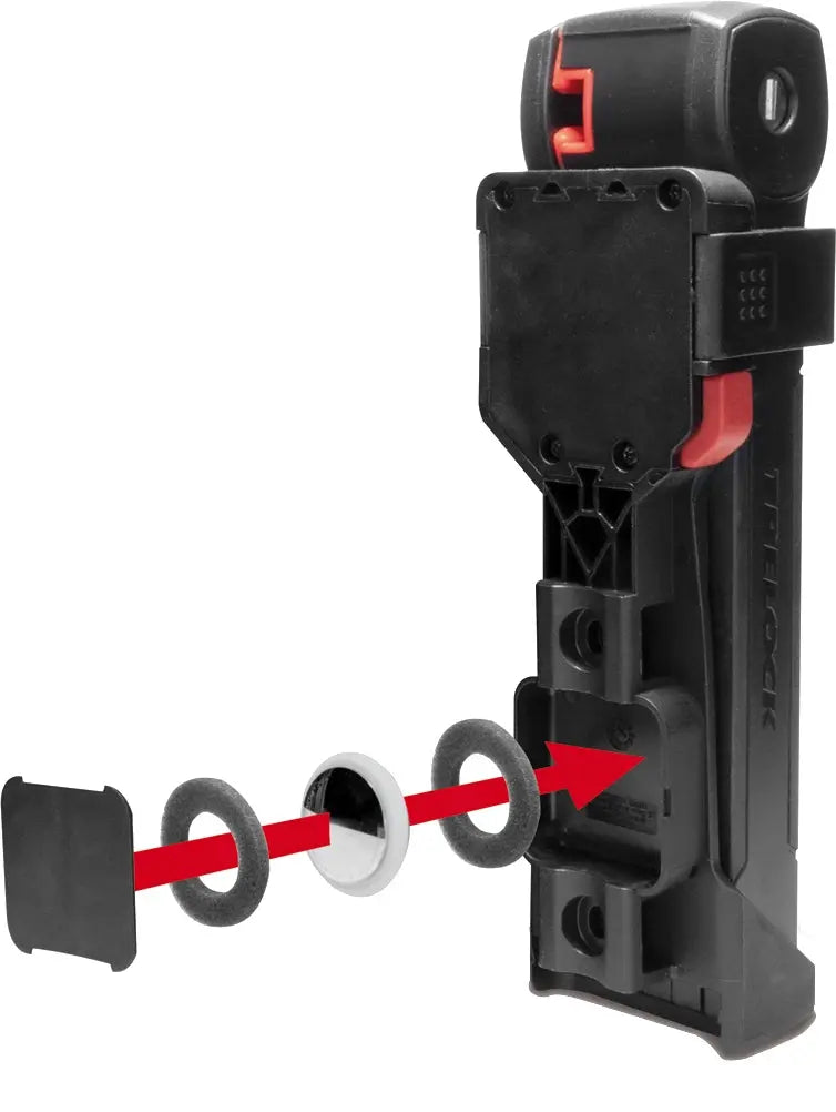 Trelock Folding Lock  90cm with AirTag compartment GOLD Trelock