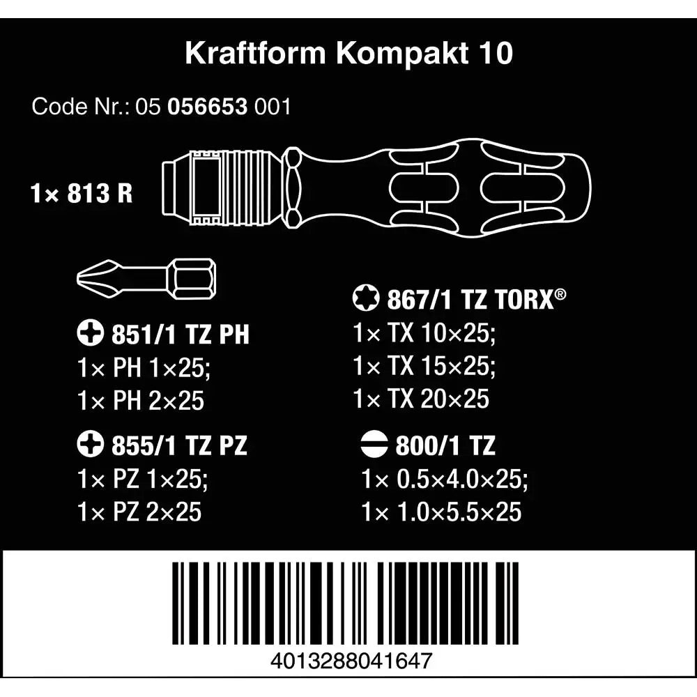 Wera Tools Kraftform Kompakt 10 Wera Tools