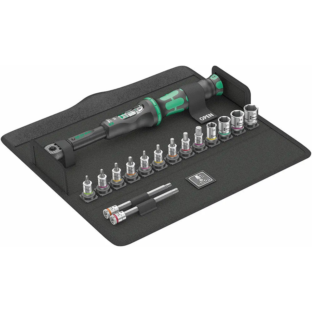 Wera Tools Bicycle Torque Set 1 And Zyklop Socket Set 16pcs Wera Tools