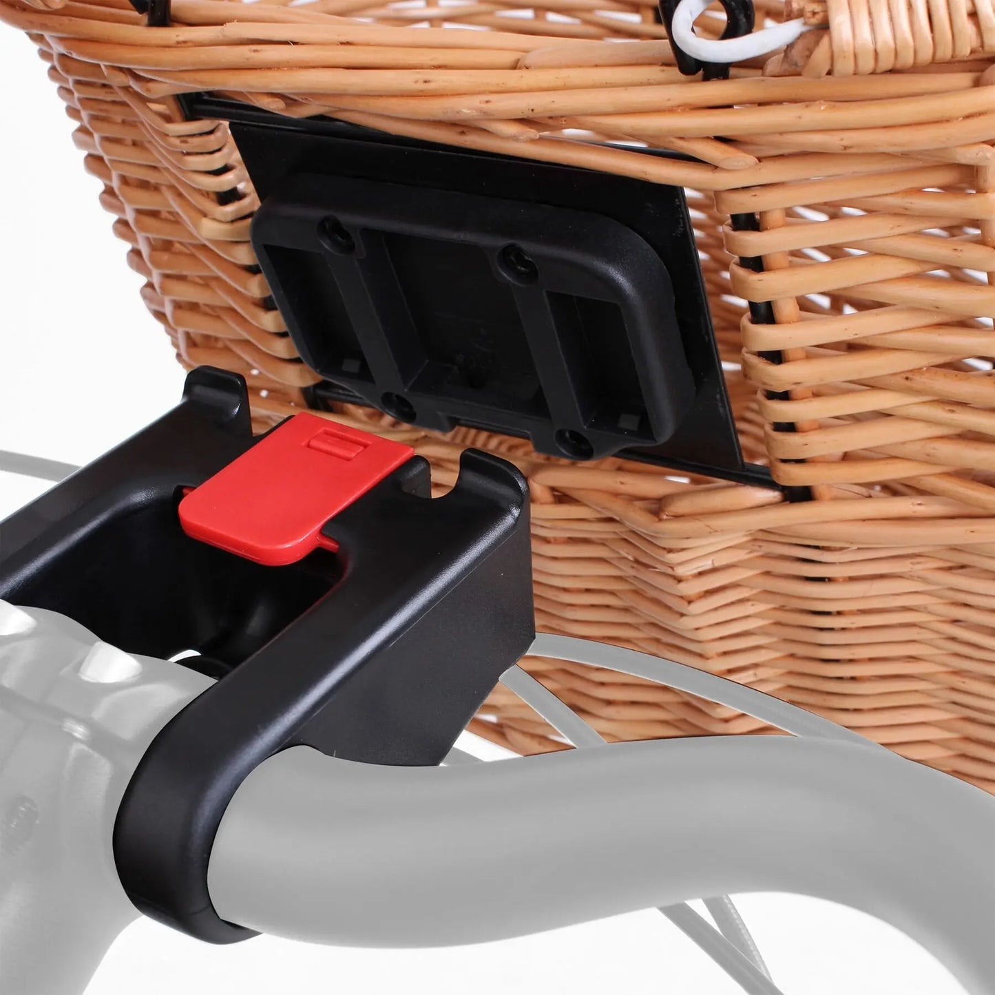 M-Part Borough Oval Wicker Basket And Quick Release Bracket M-part
