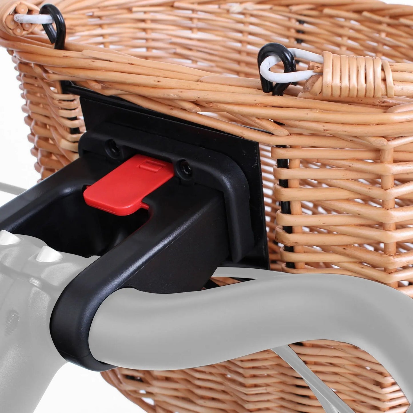 M-Part Borough Oval Wicker Basket And Quick Release Bracket M-part