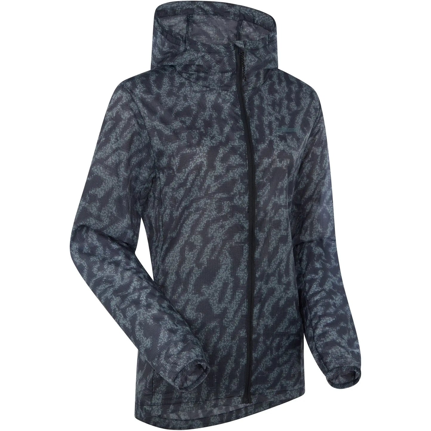 Madison Roam women's lightweight packable jacket - camo navy haze