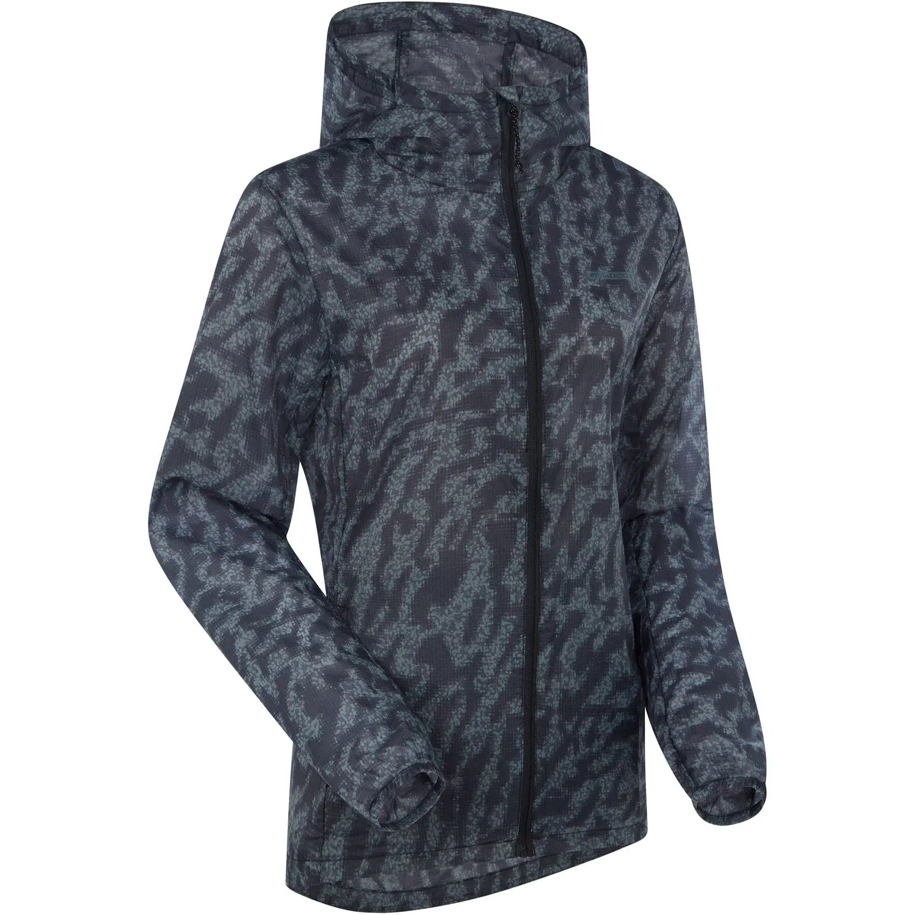 Madison Roam women's lightweight packable jacket - camo navy haze