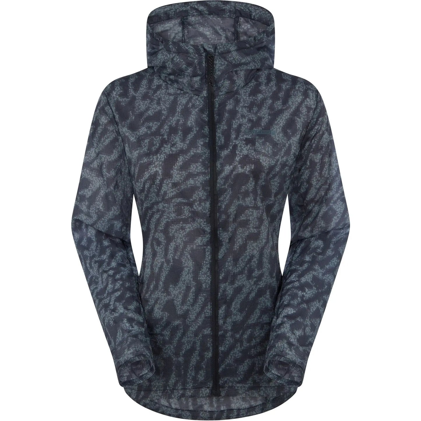 Madison Roam women's lightweight packable jacket - camo navy haze
