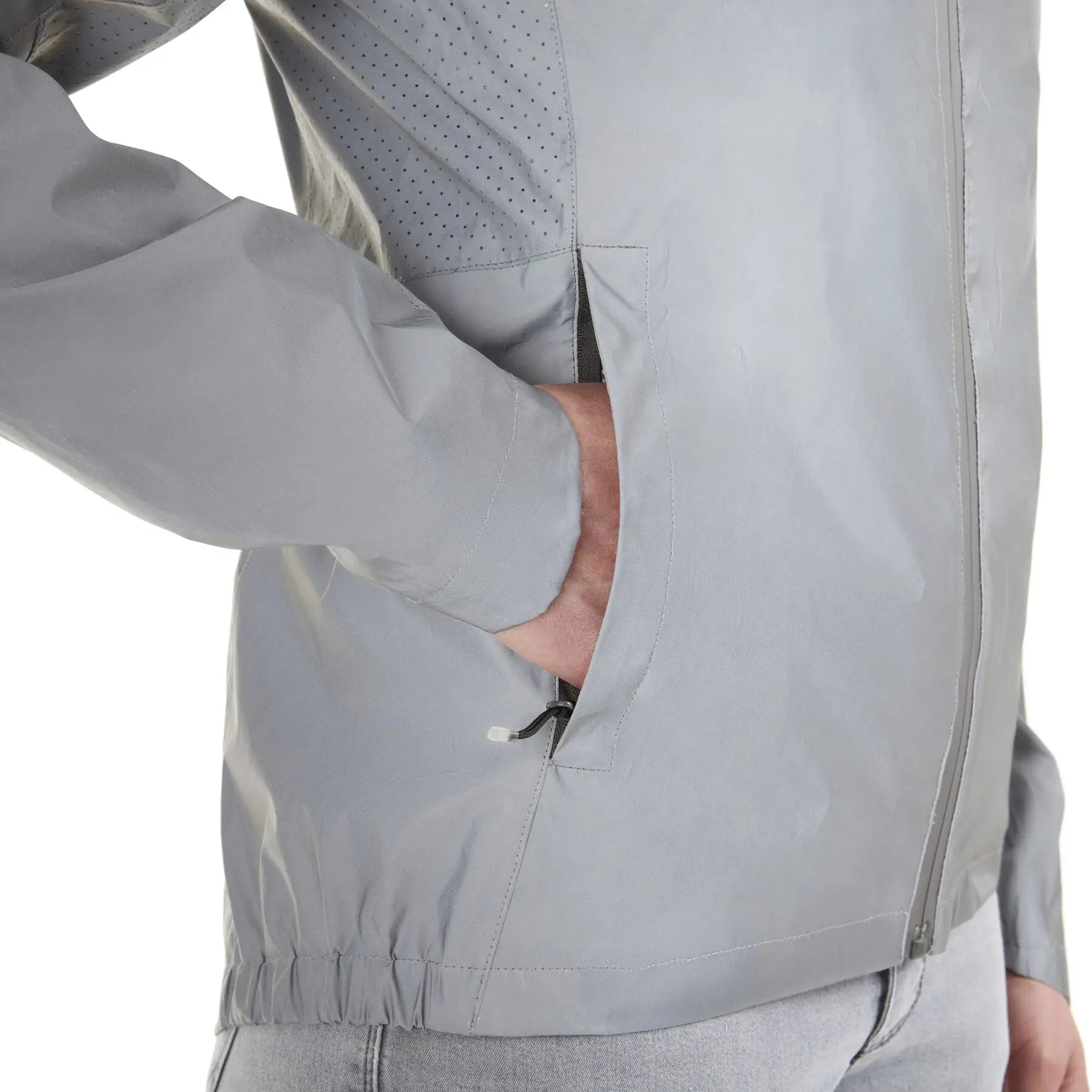 Stellar Shine Reflective Women's 2-layer WaterProof - Reflective Silver Jacket Pockets