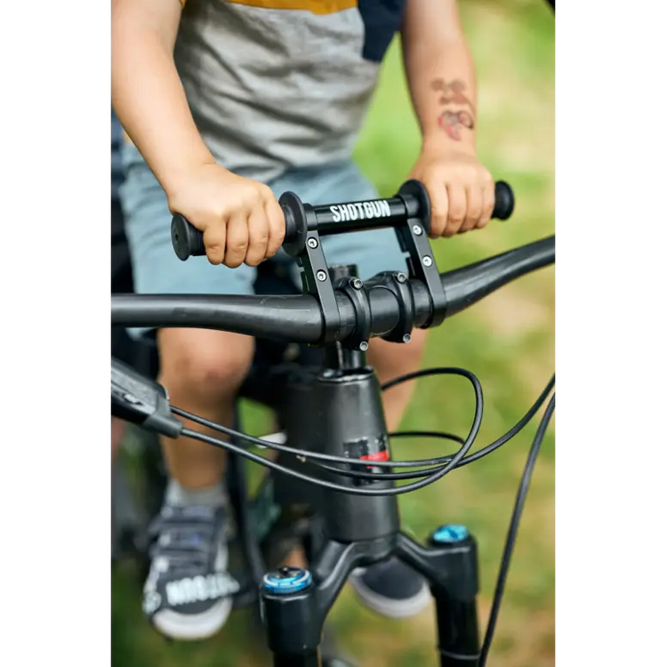 Shotgun Child Bike Seat + Handlebars Combo Kids Ride Shotgun