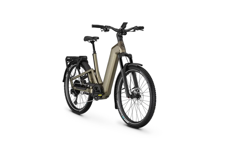 Kalkhoff Entice 7+ Advance Meadow Green low-step – front three-quarter view