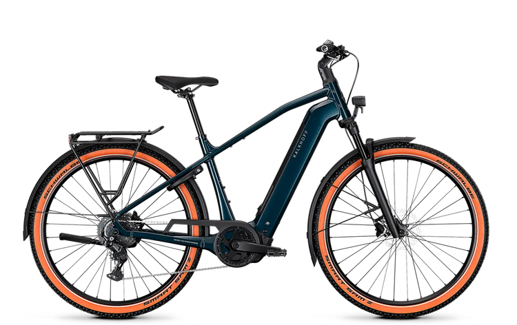 2027 Kalkhoff Entice 3 Advance Crossbar Darksprings Green Glossy side profile
