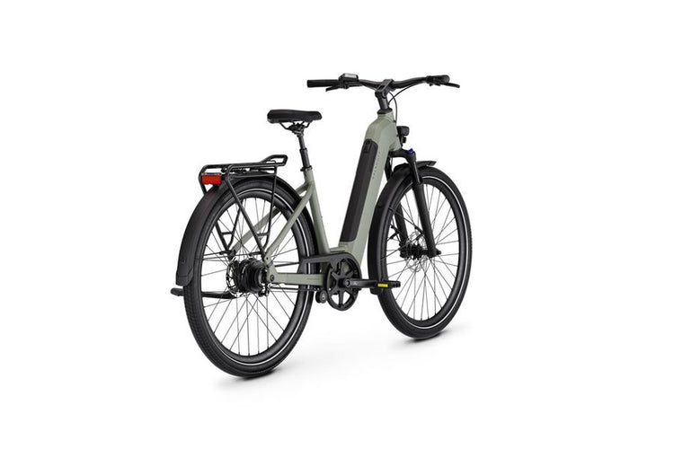 Kalkhoff Image 1 Move low-step electric bike in Aquagrey Matt – rear three-quarter view