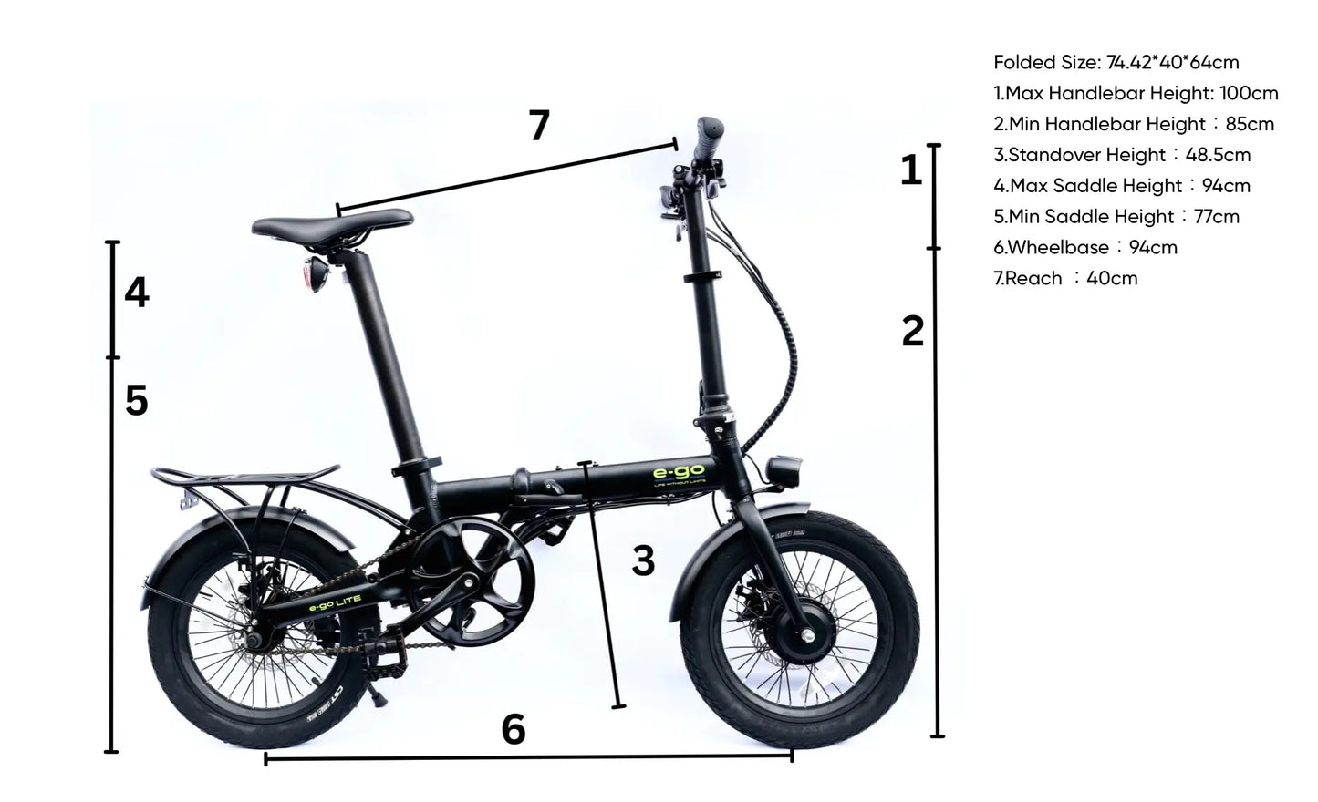 E-Go Super Lite Folding Electric Bike E-go