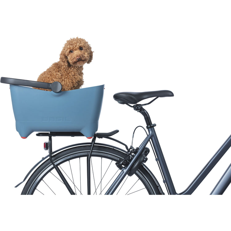 Basil Buddy Dog Bicycle Basket MIK faded denim