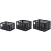 Basil Bicycle Crate MIK recycled black