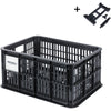 Basil Bicycle Crate MIK recycled black