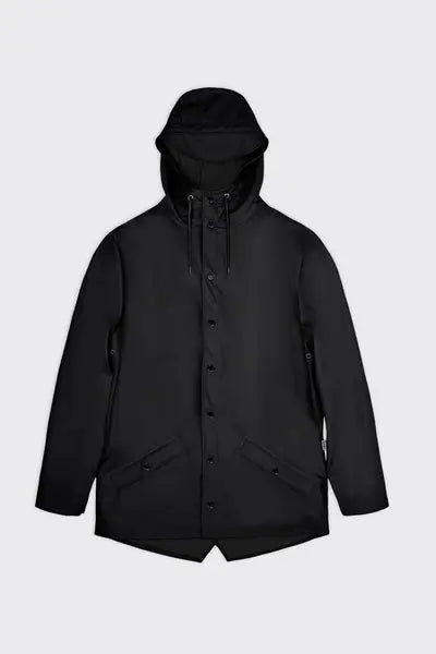 Rains Jacket Raincoat - Black Unisex Rains