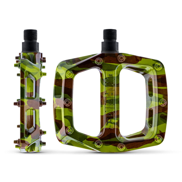 DMR V6 SE flat pedals in Camo Green