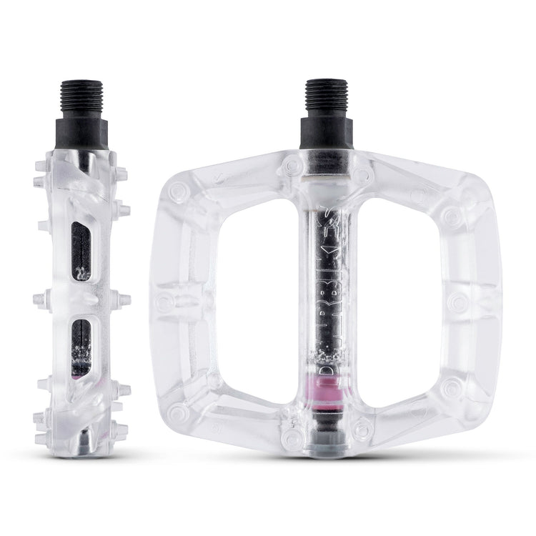 DMR V6 flat pedals in Clear