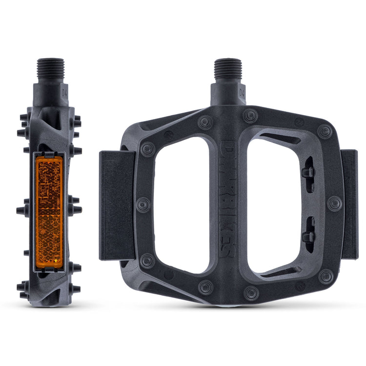 DMR V6 flat pedals in Black Reflector