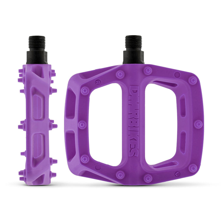 DMR V6 flat pedals in Purple