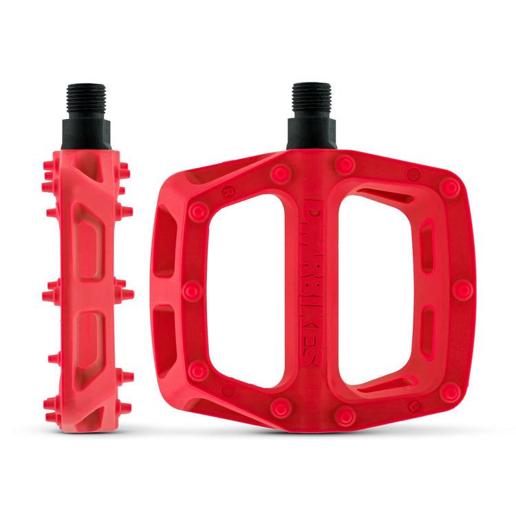 DMR V6 flat pedals in Red