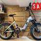 VEE F20 Fat Tyre Folding Ebike - Ivory- Silver
