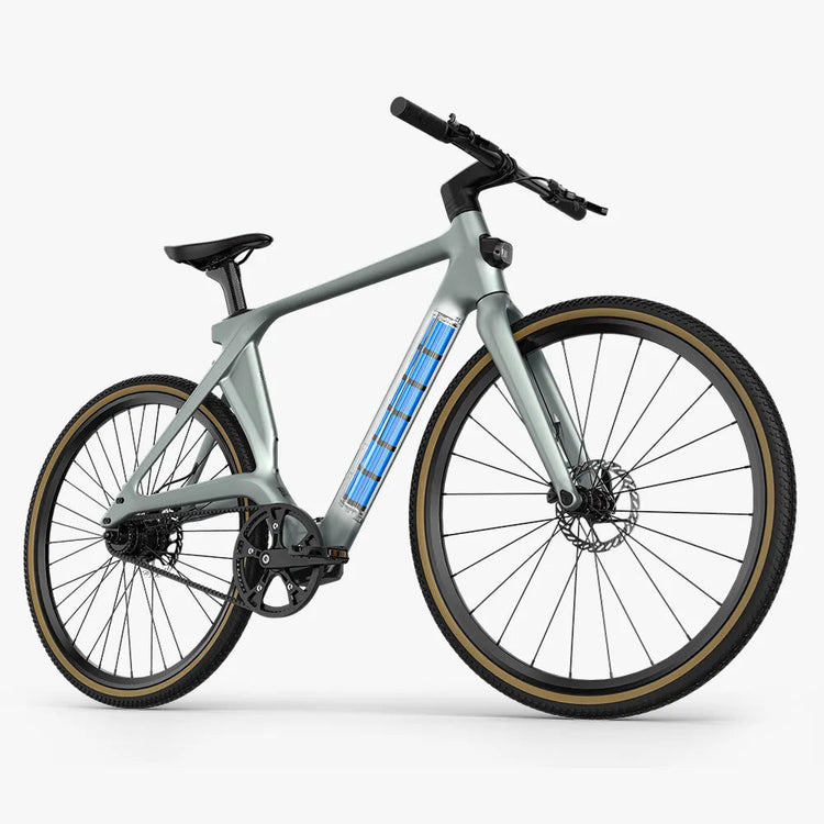 Fiido Air carbon electric bike with integrated 208.8Wh battery cutaway