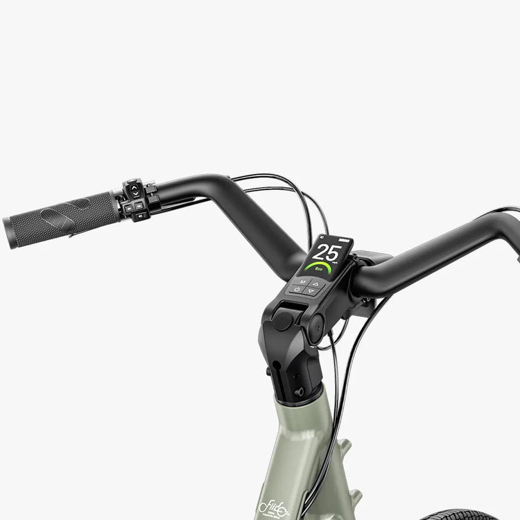 Fiido C700 integrated 1.47-inch LCD display and adjustable handlebar