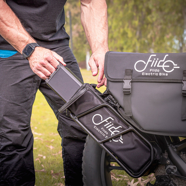 Fiido Titan removable extender battery and protective battery bag