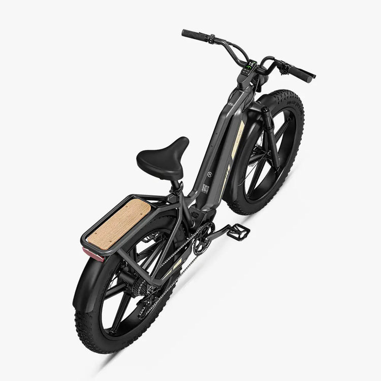 Fiido Titan integrated heavy-duty rear cargo rack top view