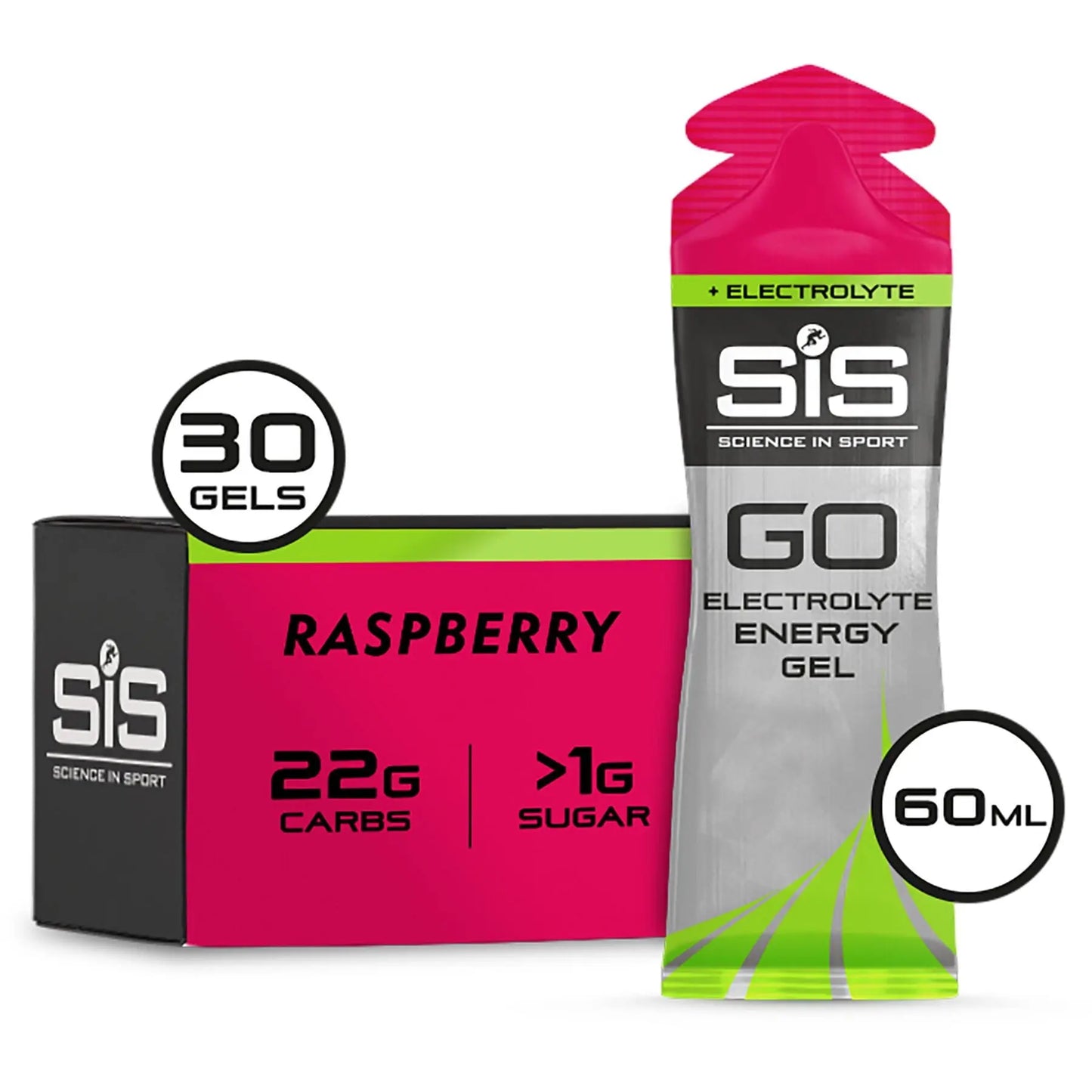 SIS GO Energy + Electrolyte Gel  raspberry SIS