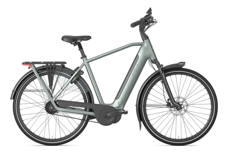 Gazelle Grenoble C5+ First Edition high-step electric bike in Twilight Green Matte