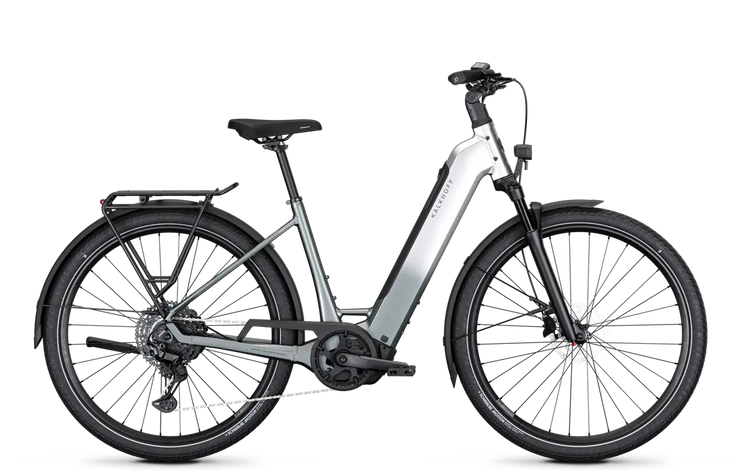 Kalkhoff Endeavour 3 Air 2027 low-step electric bike in Arcticgrey and Nepalsilver Glossy