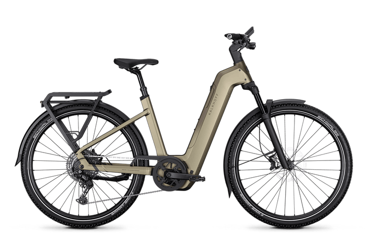 Kalkhoff Entice 5+ Advance 2027 low-step electric bike in Umber Brown Matt – side view