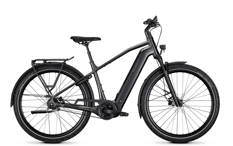Kalkhoff IMAGE 3 EXCITE Crossbar electric bike in Diamondblack Glossy – side view