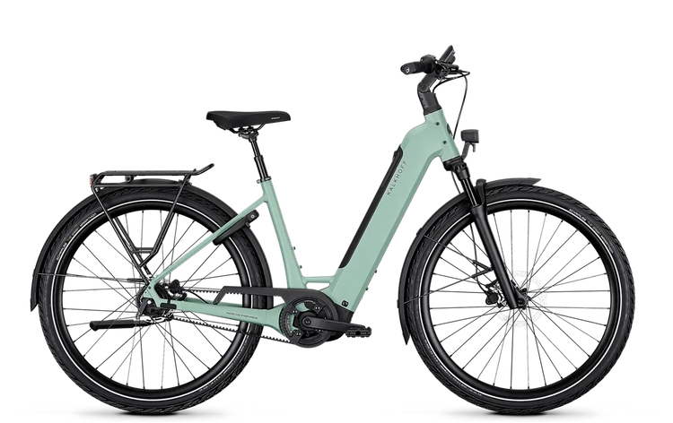 Kalkhoff IMAGE 3 EXCITE Low Step electric bike in Sagegreen Matt – side view