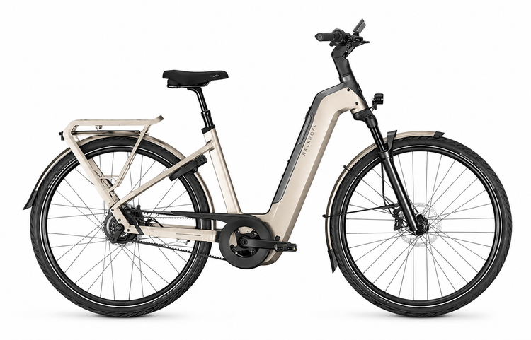 Kalkhoff IMAGE 5+ ADVANCE 2027 low-step electric bike in Adamantsilver Glossy – side view