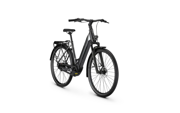 Kalkhoff Image L Season in Diamond Black Glossy – front three-quarter view