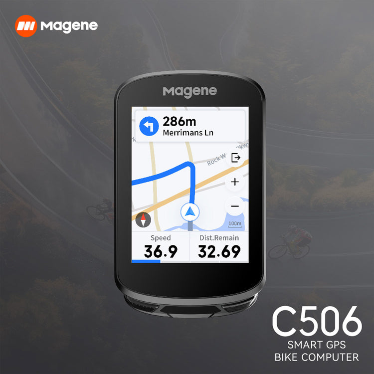 Magene C506 Smart GPS Bike Computer with L508 Rear Traffic Radar Compatibility