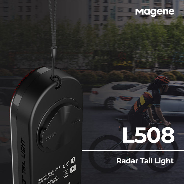 Magene L508 Smart Rear Traffic Radar Tail Light with Smartphone Alerts
