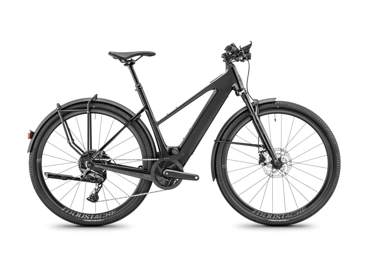 Moustache Dimanche 28 Urban Open frame in Black Glossy – side view