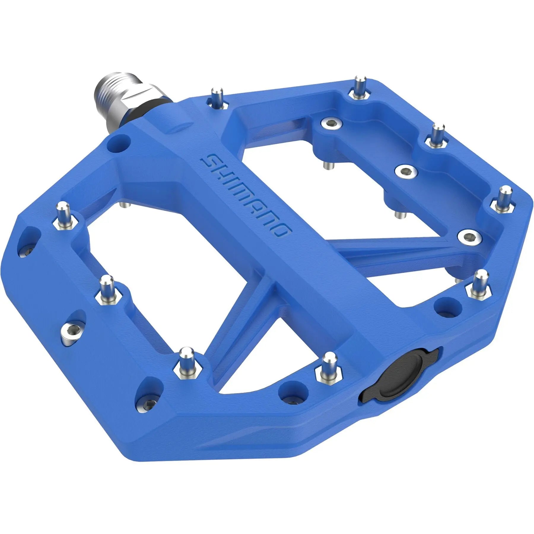 PD-GR400 flat pedals, resin with pins, blue Shimano