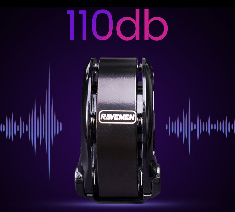 Ravemen Q1 bicycle bell 110dB sound detail