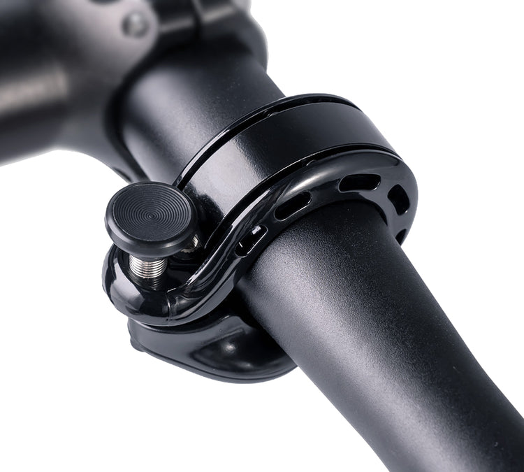 Ravemen Q2 bicycle bell fitted to handlebar