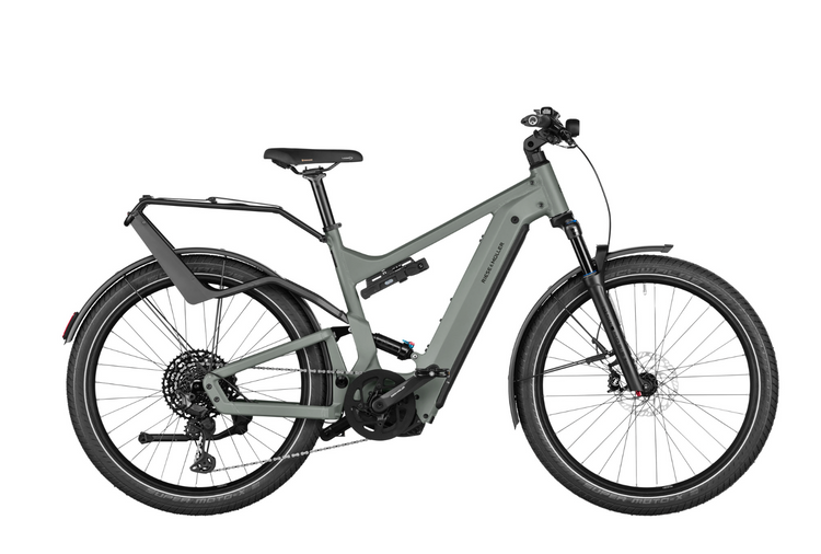 Riese & Müller Delite4 GT Touring electric bike in Tundra Grey Matt, side view